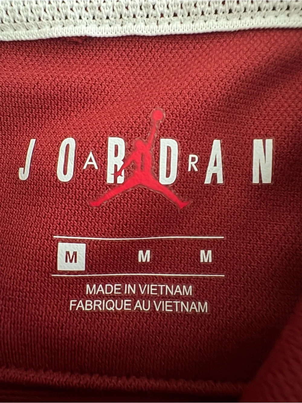 Jordan Embroidered Oklahoma‎ Sooners Men's Maroon Polo Size M Gently Worn